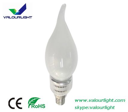 3W LED Chandelier Bulb E14 LED bent-tip Bulb dimmable 220V