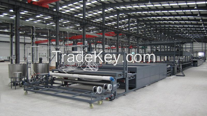 Embossed sheet production line