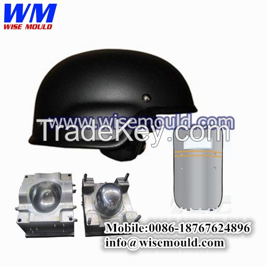 Kevlar Bulletproof helmet mould/Military helmet mould/anti bullet shield mould/helmet product and cloth sell