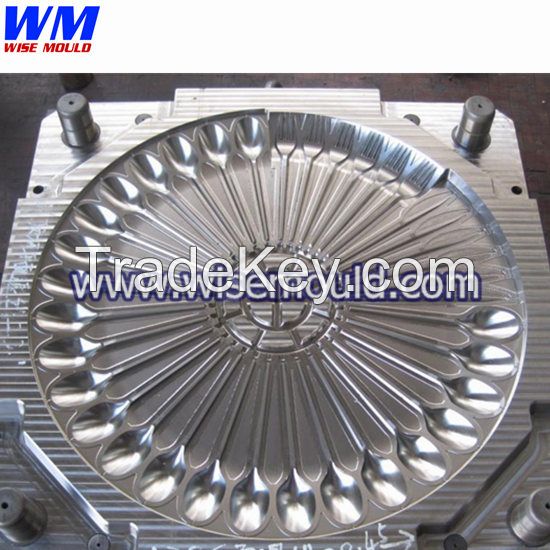 Plastic spoon fork knife mould/China NO 1 Cutlery mould manufacturer/36 48 cavities plastic disposable spoon mould