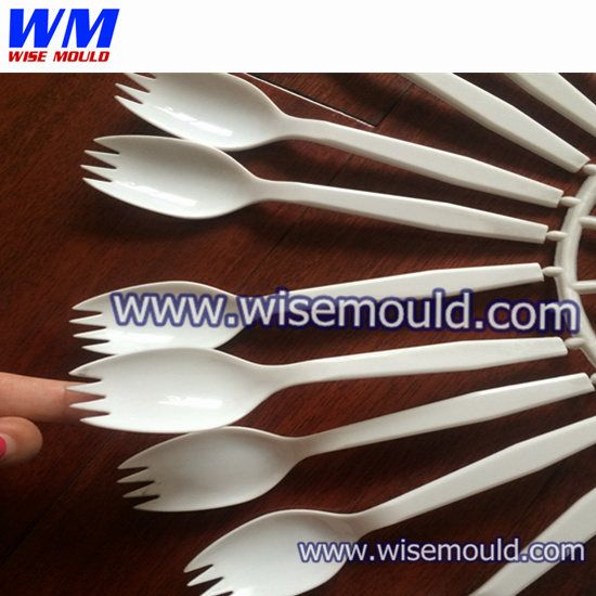 Plastic injection disposable spoon fork knife mould/China NO 1 Cutlery mould manufacturer/Cheap price moulds for spoon
