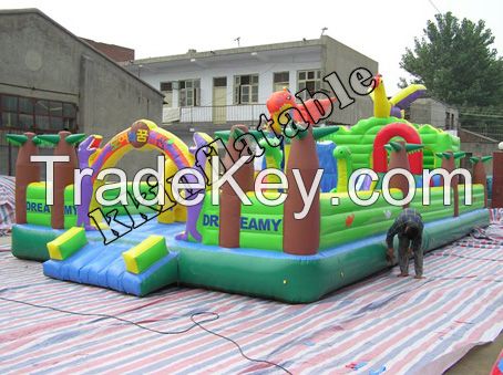 Hot sale gaint PVC Tarpaulin giant kids inflatable amusement park