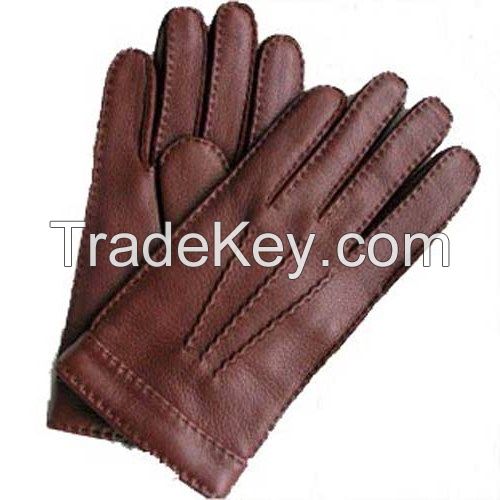 Leather glove for men