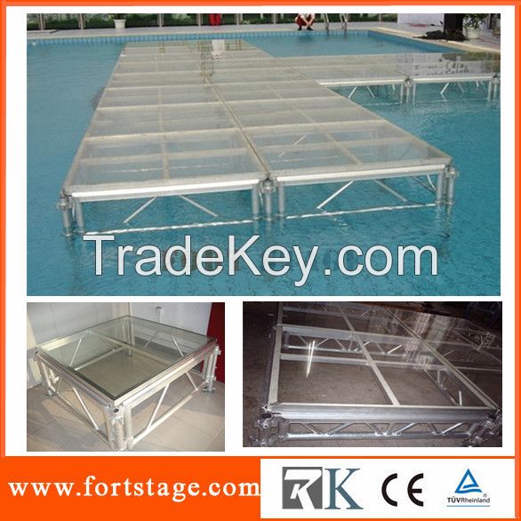 Aluminium mobile stage, aluminium stage frame, large entertainment stage