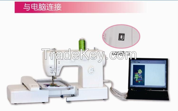 computer embroidery sewing machine/thread