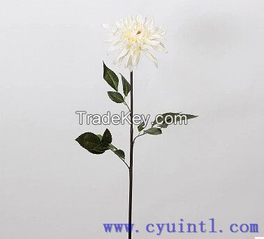 30 Inch Real Touch PU Artificial Flowers Dahlia Home Decoration