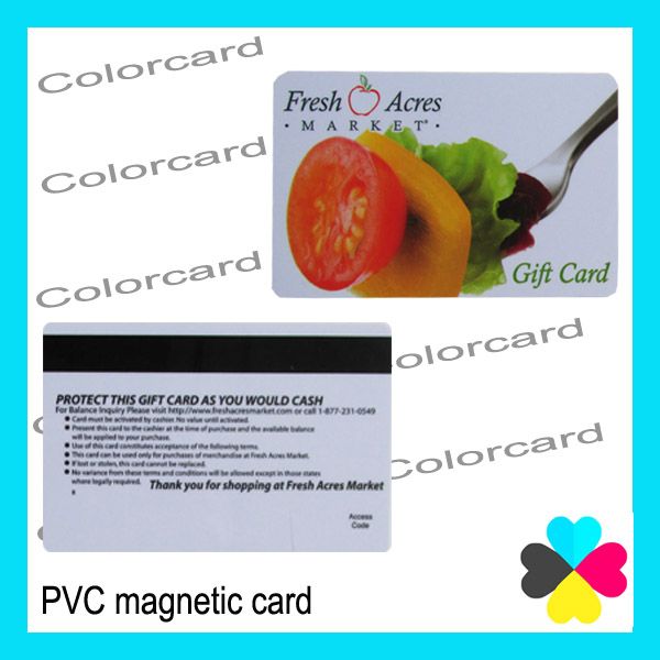 good quality and best price pvc magnetic stripe card