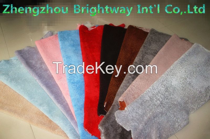 sheepskin material for garment and shoe collar