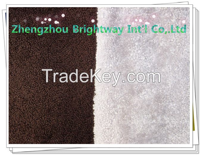 sheepskin material with curly wool for garment or coat