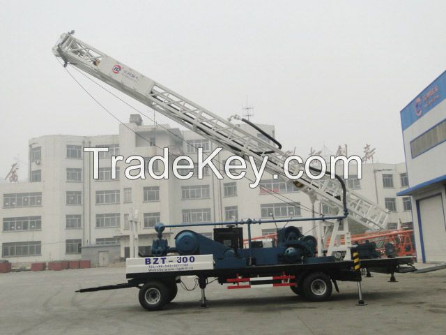 Water well tralier mounted drilling rig
