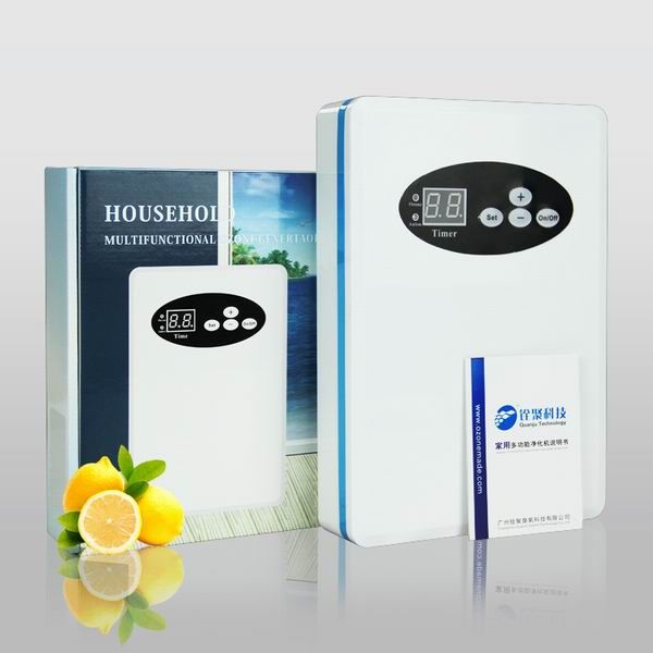 Ozone 500mg/h, anion 3 million pcs/cm3 portable air and water ozonator