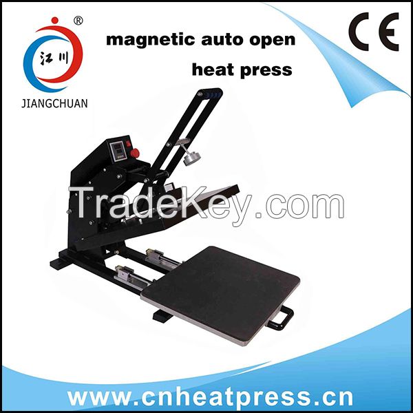 Magetic AUTO open heat press machine for t shirt
