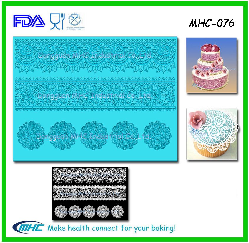 Silicone lace mat cake lace mold sugar art cake decorations