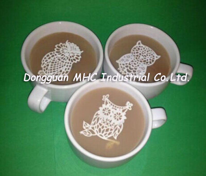 Cake silicone lace mat owl pattern, cake edge silicone mat, lace border mold