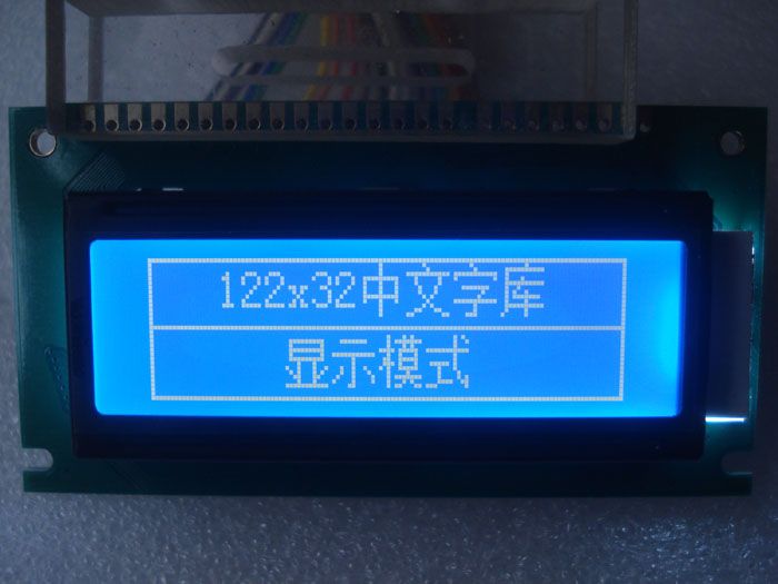 LCD12232F LCD module 84*44 font with blue screen 5V serial and paralle