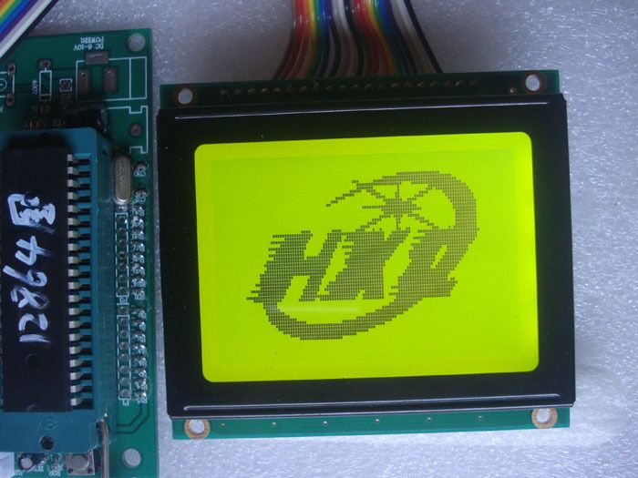 Standard industrial LCD12864 LCD without character green quality and c