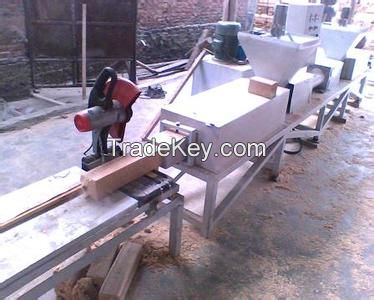 Wood sawdust briquetting machine