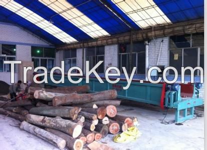 Wood peeling machine