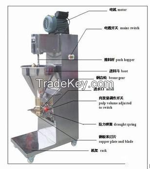 The fish ball making machine