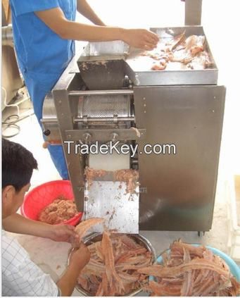 The fish meat separator