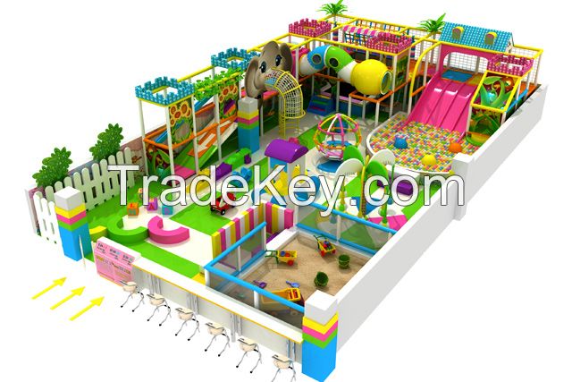 Amusement Park Indoor Playground Colorful Theme Can Be Customized