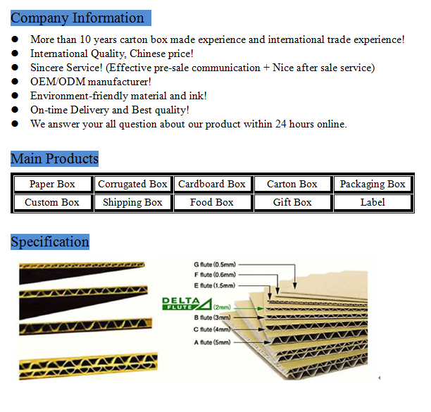 Corrugated Carton Box