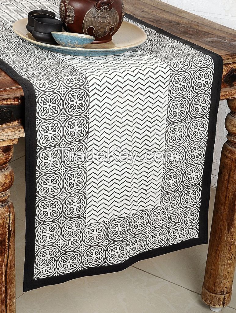 MYYRA Table Runner Hand Block Printed