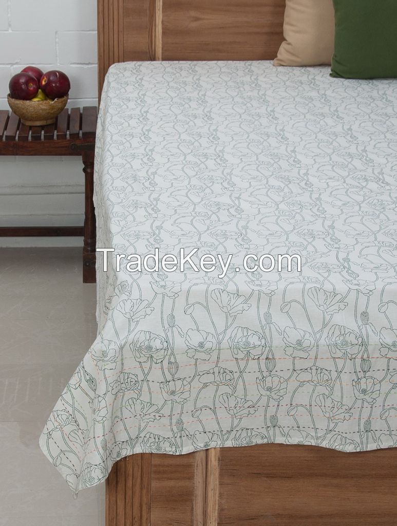 Myyra Bed Cover Hand Block Printed