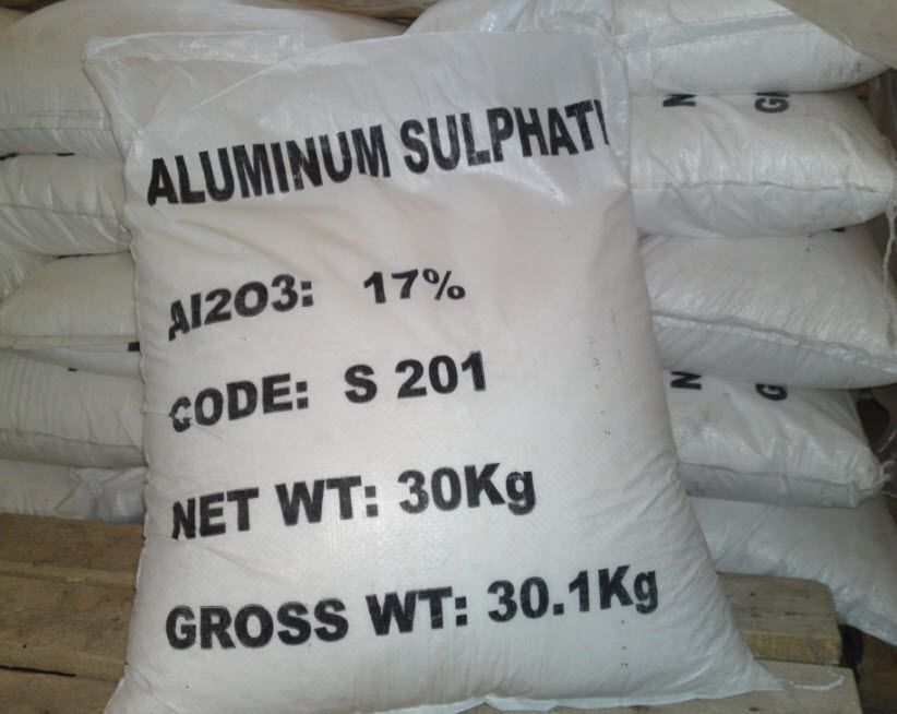 No iron Aluminium sulphate 17%