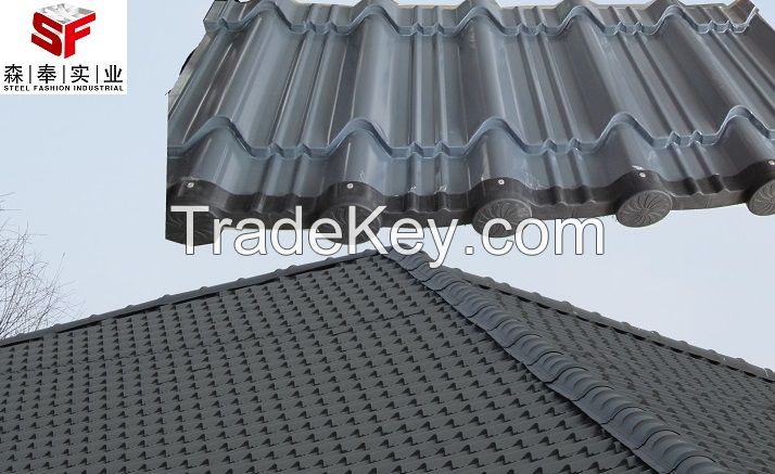 Chinese cheap roof steel glazed tile