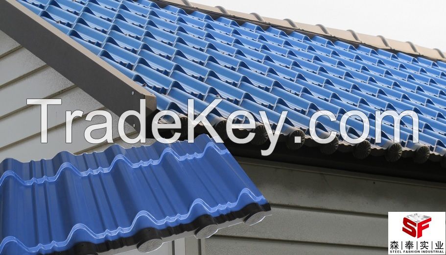 Chinese cheap roof steel glazed tile