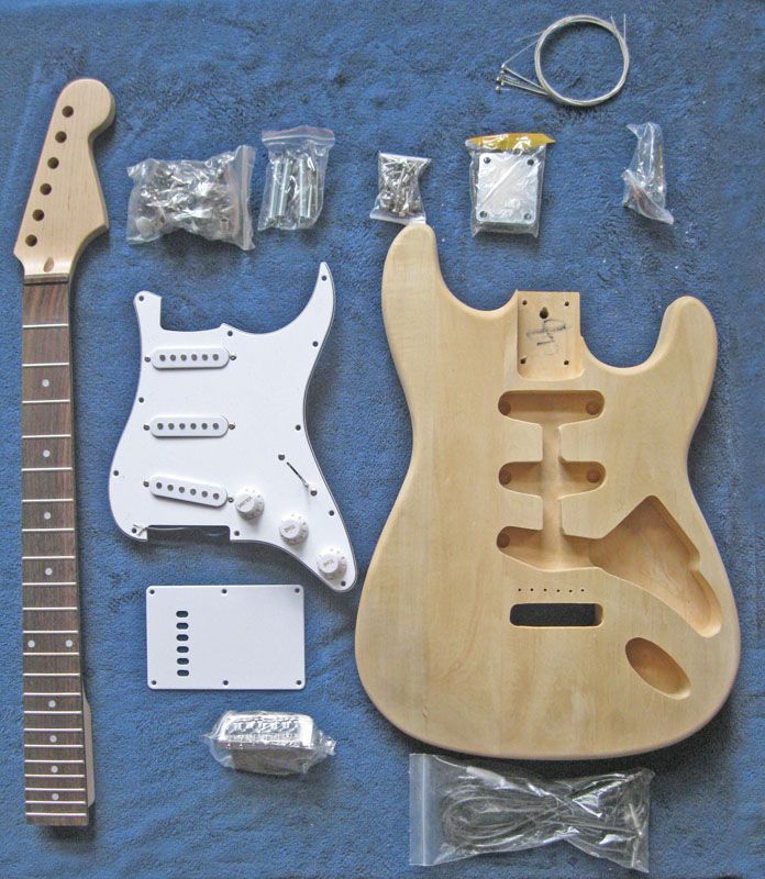 custom unfinished electric guitar kits