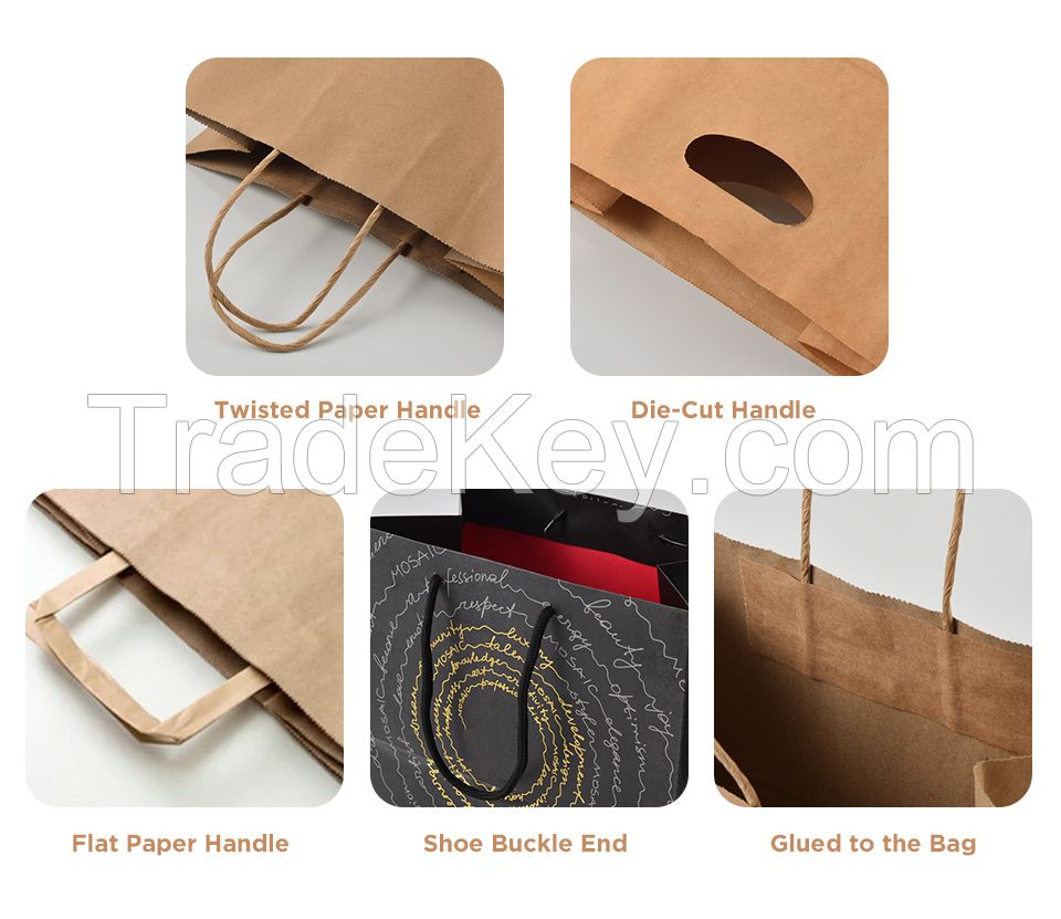 White Paper Bag with Handle