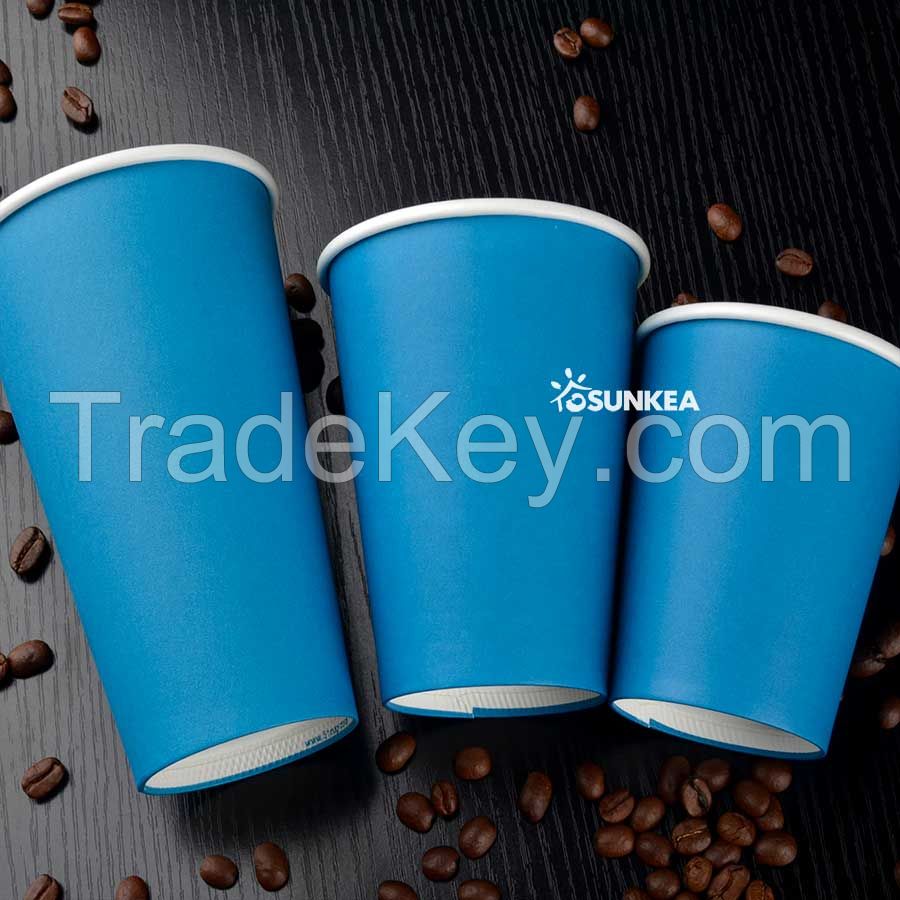 Sunkea paper vending cups for commercial coffee machine