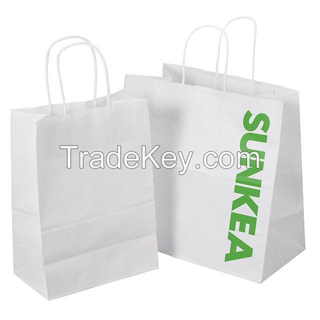 White Paper Bag With Handle