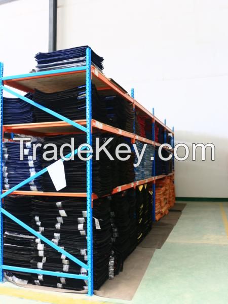 Warehouse shelves corner mats