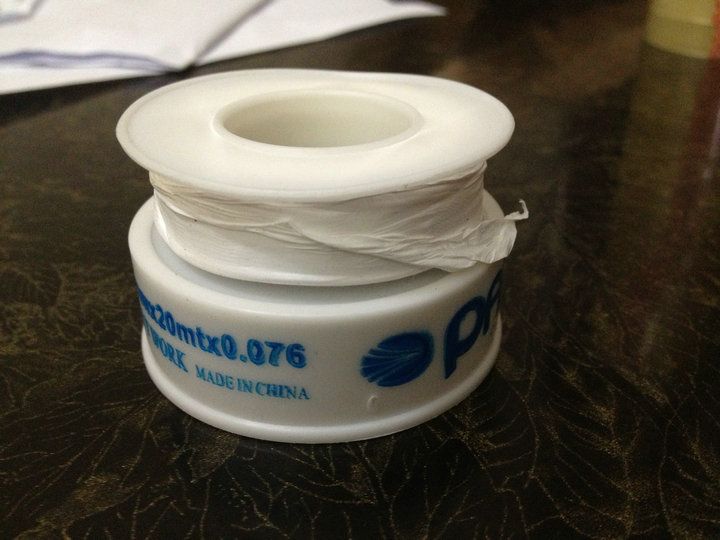 0.075mm thickness PTFE thread seal tape for water pipes
