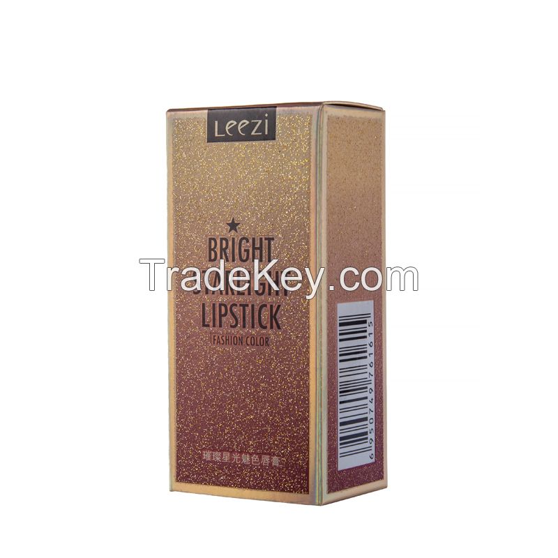 Mirror Board Paper Packaging Boxes For Lipstick Packing With Glitter Finish