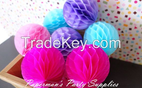 Tissue Paper Honeycomb Balls for Party Wedding Decorations