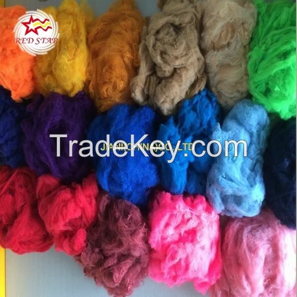 colorized polyester staple fiber for non-woven