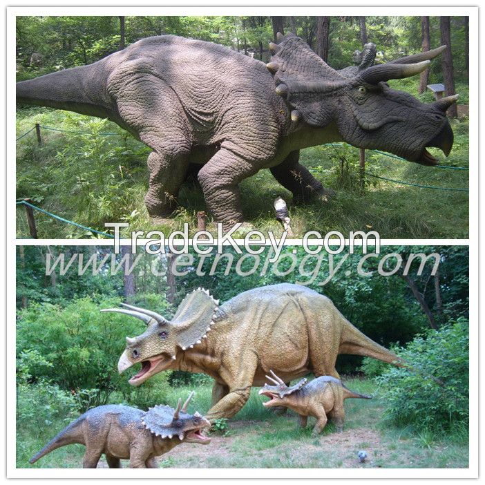 Amusement park High Simulation Artificial Dinosaur(Triceratops)