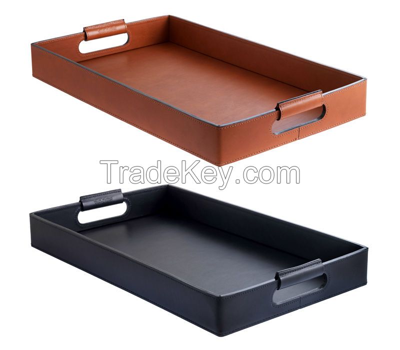 leather tray