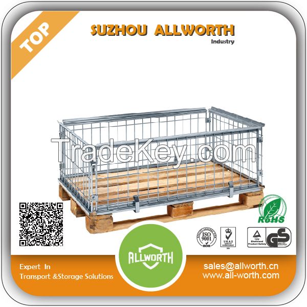 Warehouse Pallet Wire Mesh Container