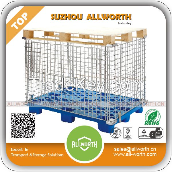 Warehouse Pallet Wire Mesh Container