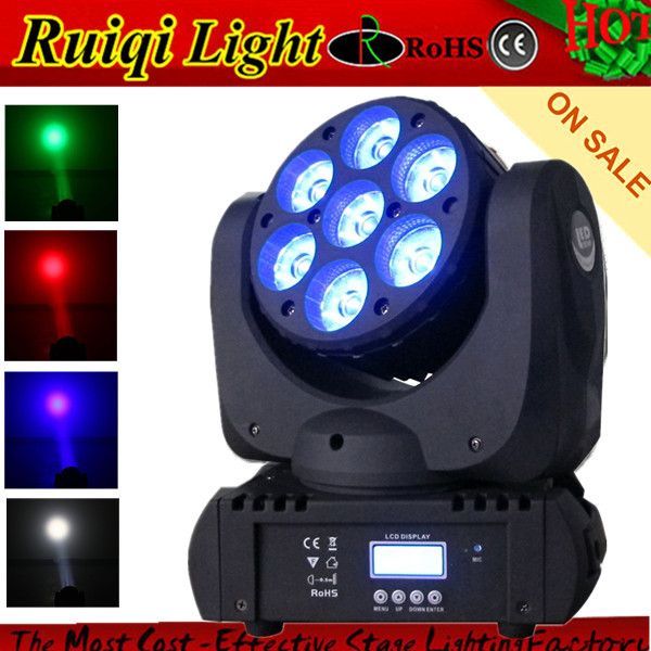 7*12w 4in1 RGBW cree led beam moving head wash