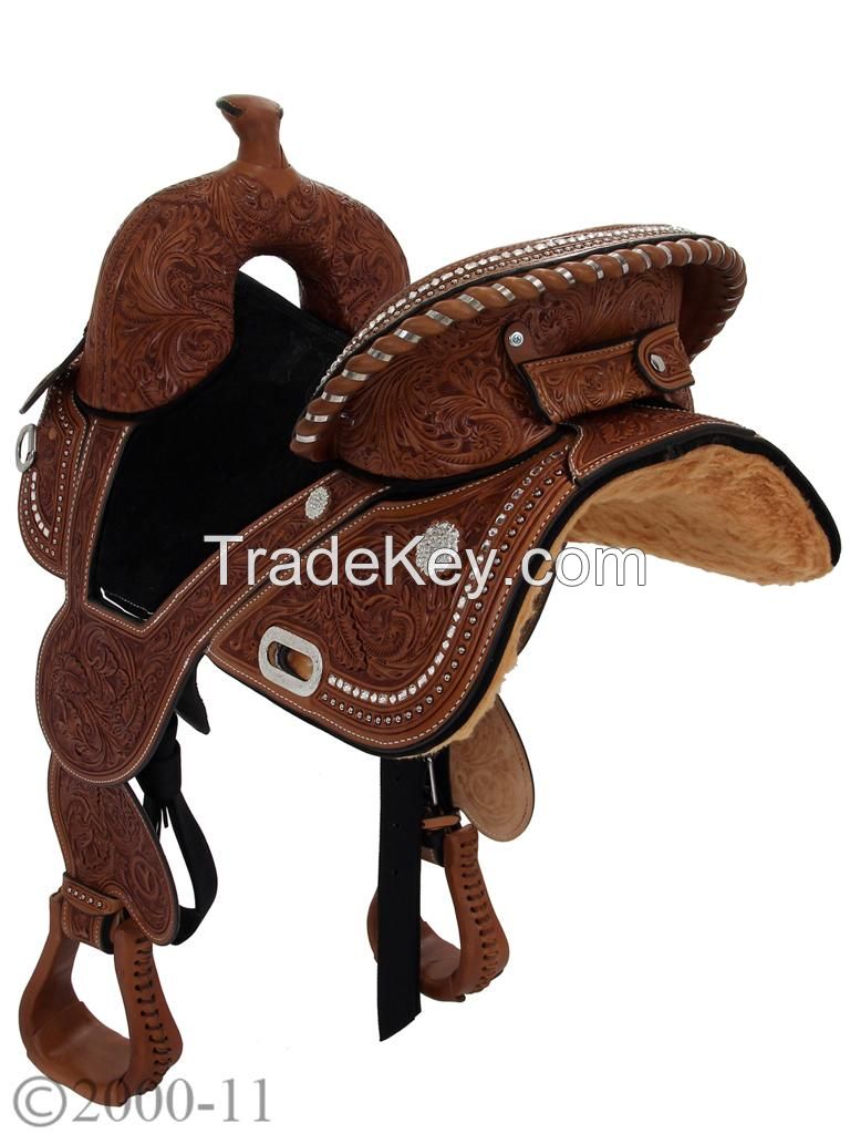 10.5" Circle Y Tammy Fischer Treeless YOUTH Barrel Racing Saddle 1310Y