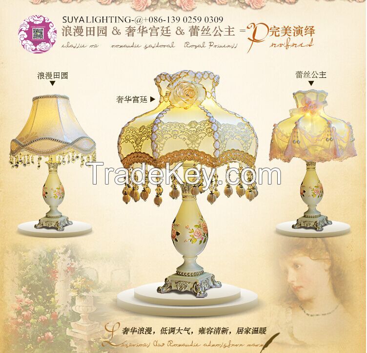 Fashion contracted Europe type resin lamp