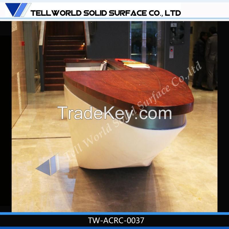 2014 hot sales beauty salon reception desks; small reception desk for salon furniture