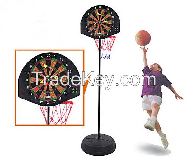 2 in 1 Combo vertical basketball board and dart board