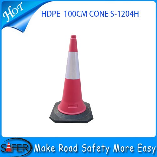 2014 Hot sale 100cm height HDPE material Reflective Traffic Cone